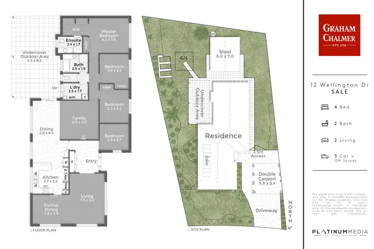 Floorplan of Homely house listing, 12 Wellington Drive, Sale VIC 3850