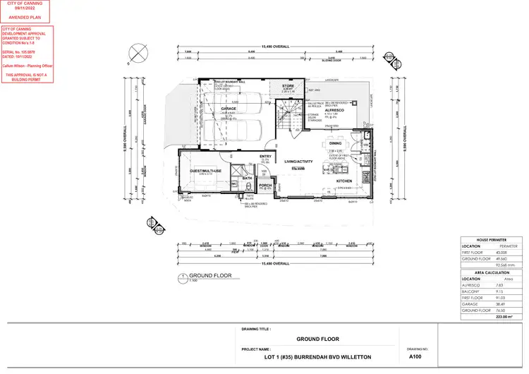 Floorplan of Homely land listing, 35A Burrendah Boulevard, Willetton WA 6155