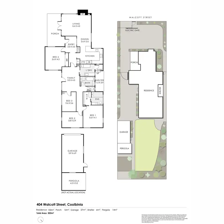 Floorplan of Homely house listing, 404 Walcott Street, Coolbinia WA 6050