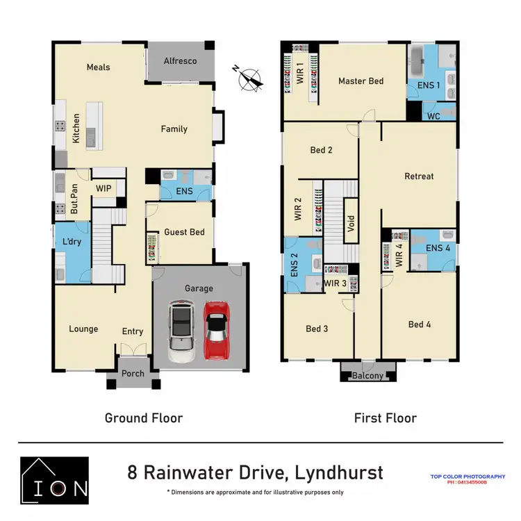 Floorplan of Homely house listing, 8 Rainwater Drive, Lyndhurst VIC 3975