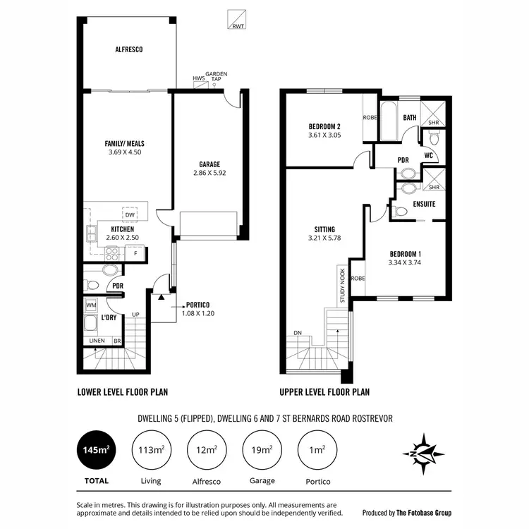 Floorplan of Homely townhouse listing, 7/131 St Bernards Road, Rostrevor SA 5073