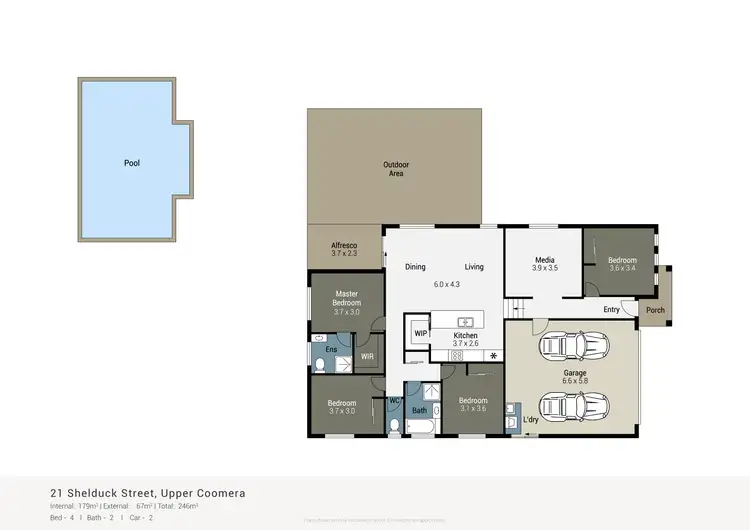 Floorplan of Homely house listing, 21 Shelduck Street, Upper Coomera QLD 4209