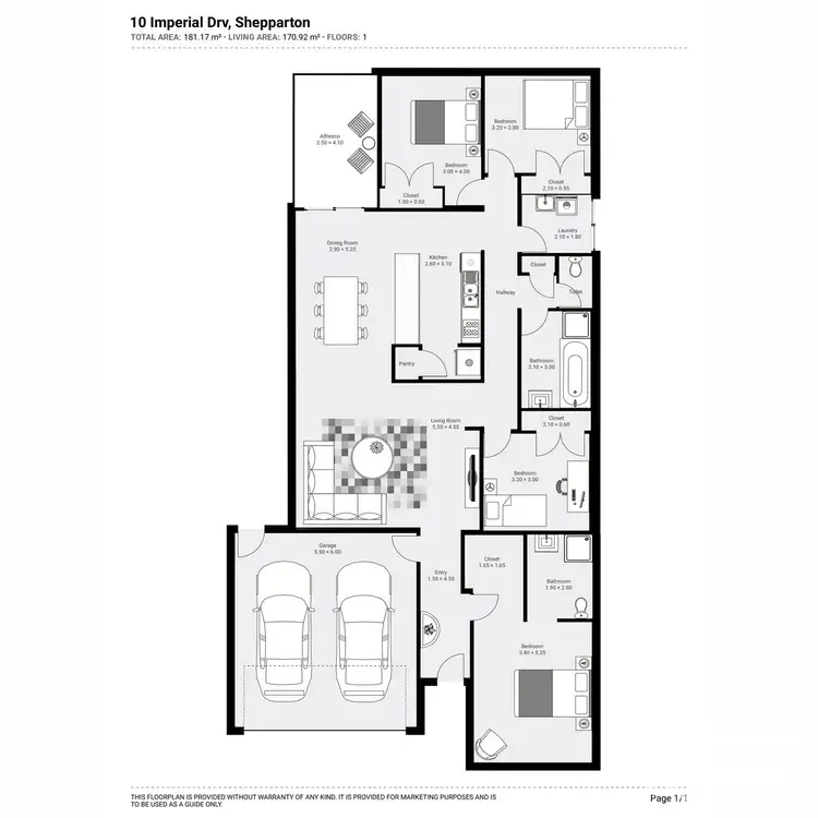 Floorplan of Homely house listing, 10 Imperial Drive, Kialla VIC 3631