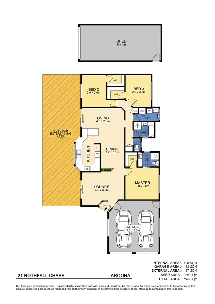 Floorplan of Homely house listing, 21 Rothfall Chase, Aroona QLD 4551