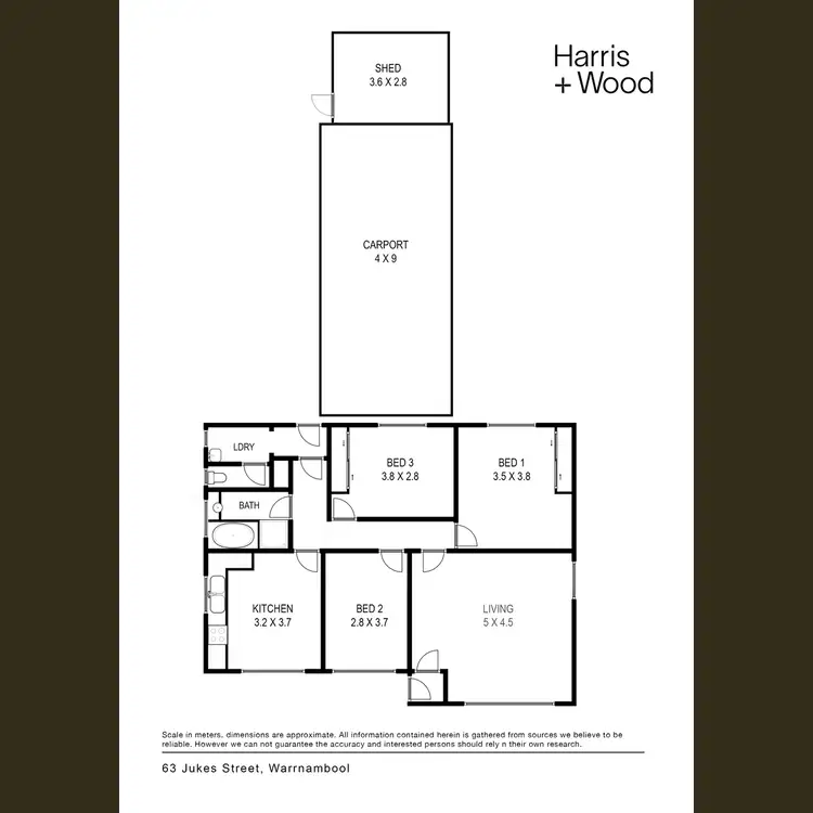 Floorplan of Homely house listing, 63 Jukes Street, Warrnambool VIC 3280