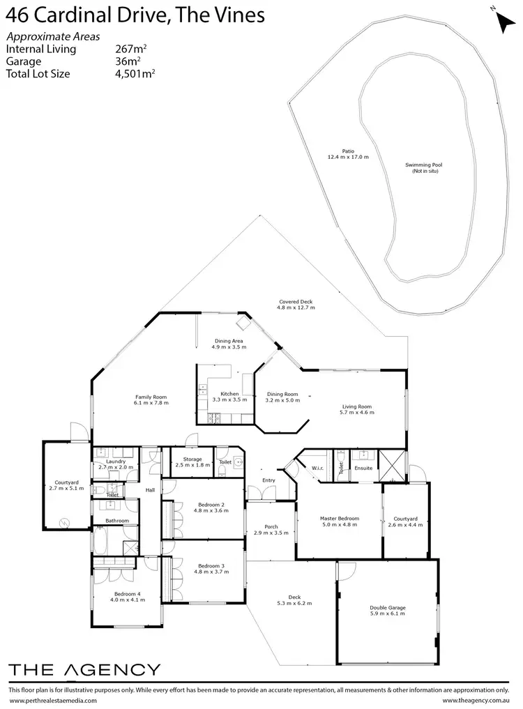 Floorplan of Homely house listing, 46 Cardinal Drive, The Vines WA 6069