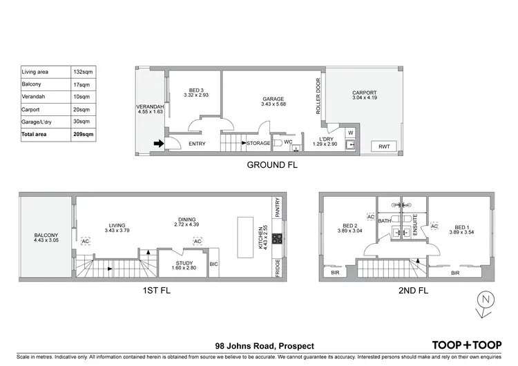Floorplan of Homely house listing, 98 Johns Road, Prospect SA 5082