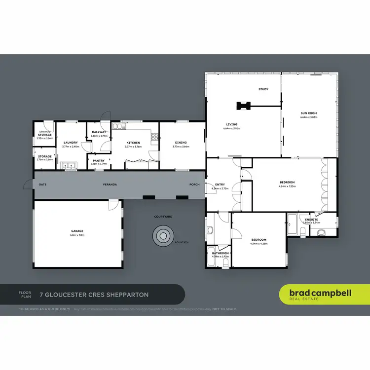 Floorplan of Homely house listing, 7 Gloucester Crescent, Shepparton VIC 3630
