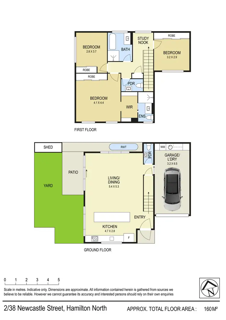 Floorplan of Homely townhouse listing, 2/38 Newcastle Street, Hamilton North NSW 2292