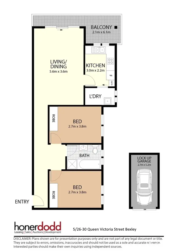 Floorplan of Homely unit listing, 5/26-30 Queen Victoria Street, Bexley NSW 2207