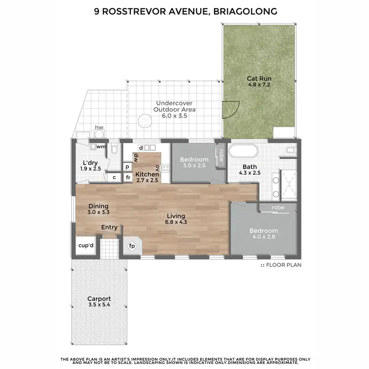 Floorplan of Homely house listing, 9 Rosstrevor Avenue, Briagolong VIC 3860