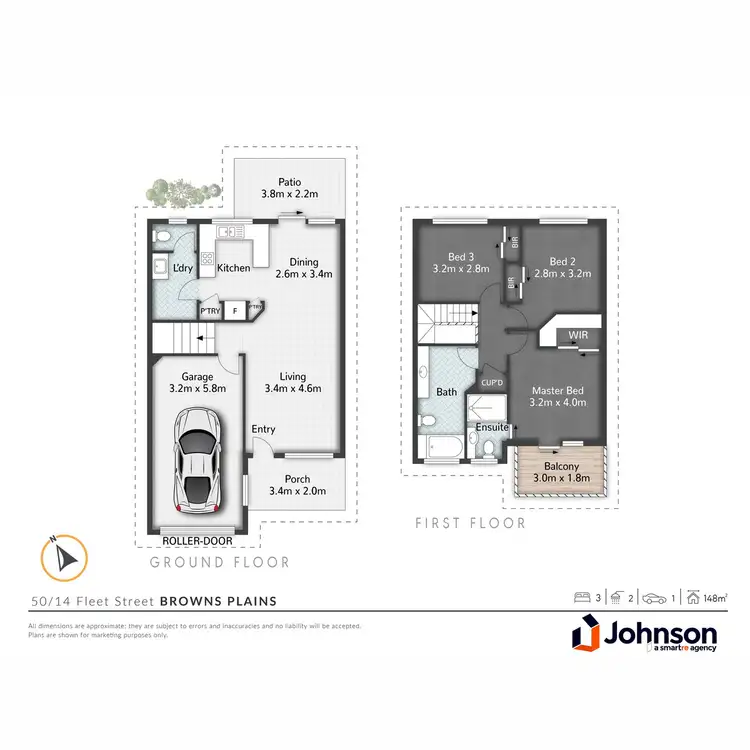 Floorplan of Homely unit listing, 50/14 Fleet Street, Browns Plains QLD 4118
