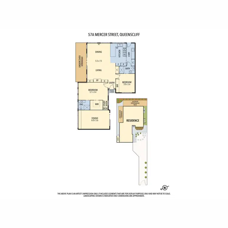 Floorplan of Homely house listing, 57a Mercer Street, Queenscliff VIC 3225