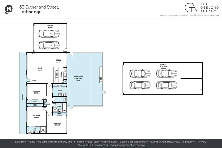 Floorplan of Homely rural property listing, 38 Sutherland Street, Lethbridge VIC 3332