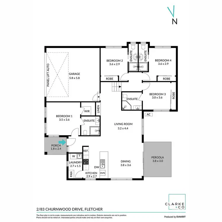 Floorplan of Homely townhouse listing, 2/83 Churnwood Drive, Fletcher NSW 2287