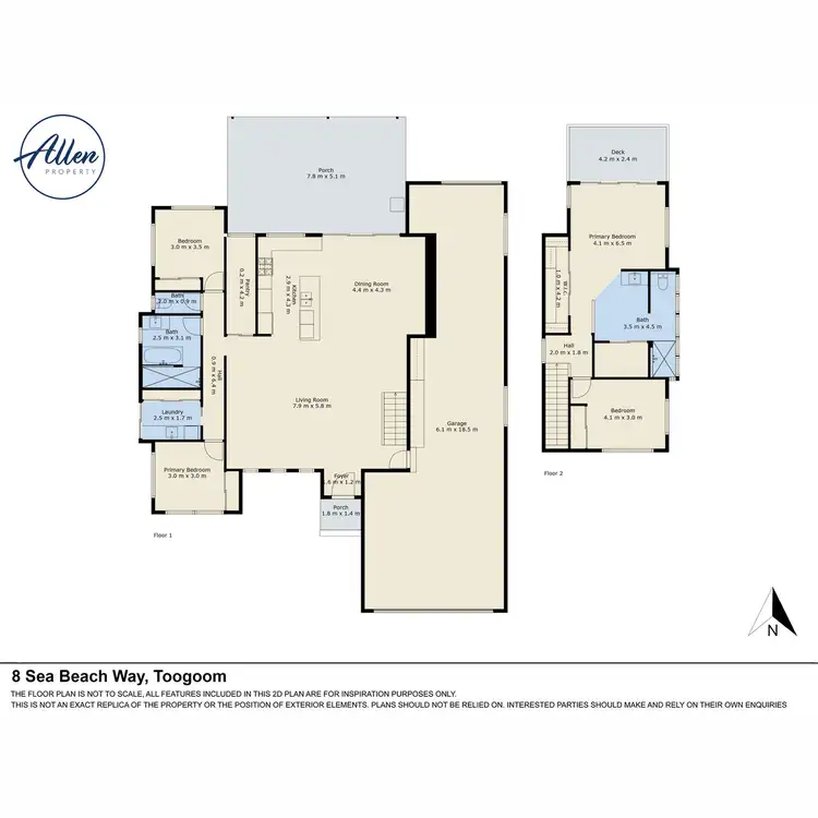 Floorplan of Homely house listing, 8 Sea Beach Way, Toogoom QLD 4655