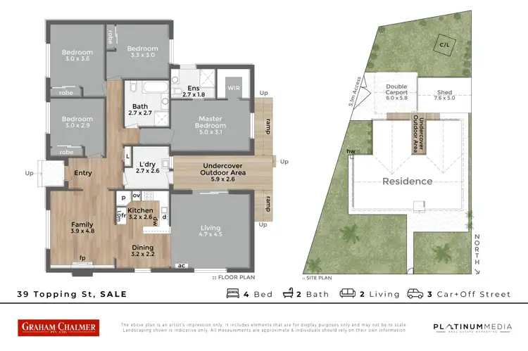 Floorplan of Homely house listing, 39 Topping Street, Sale VIC 3850