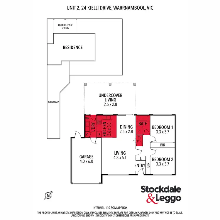 Floorplan of Homely retirement listing, 2/24 Kielli Drive, Warrnambool VIC 3280