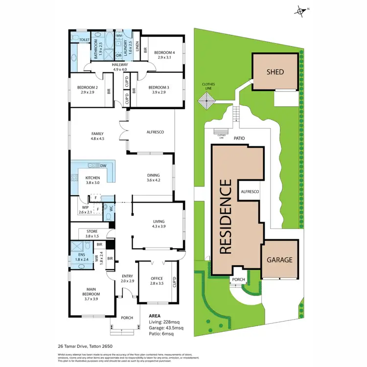 Floorplan of Homely house listing, 26 Tamar Drive, Tatton NSW 2650