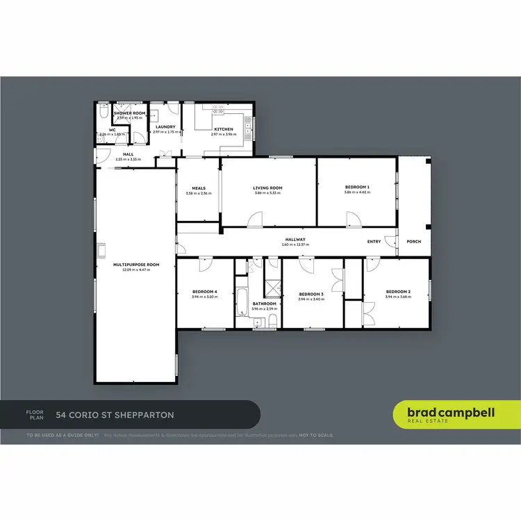 Floorplan of Homely house listing, 54 Corio Street, Shepparton VIC 3630