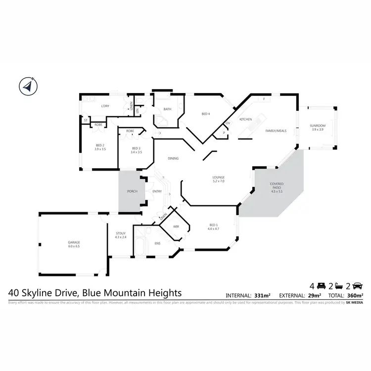 Floorplan of Homely house listing, 40 Skyline Drive, Blue Mountain Heights QLD 4350