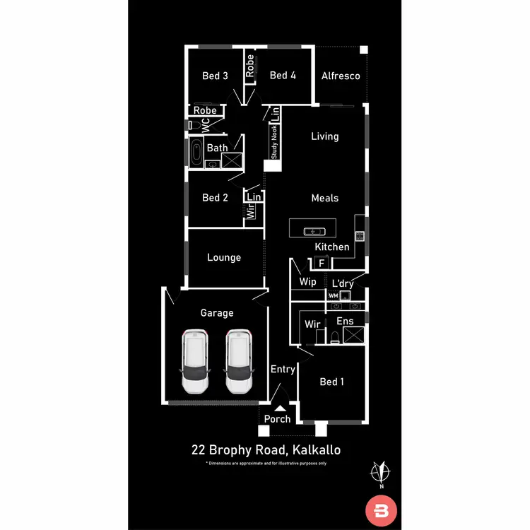 Floorplan of Homely house listing, 22 Brophy Road, Kalkallo VIC 3064