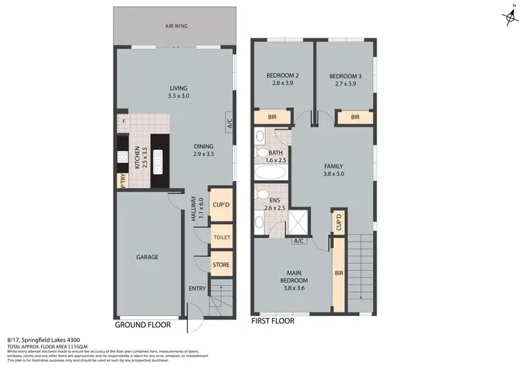 Floorplan of Homely townhouse listing, 8/17 Springfield Lakes Bvd, Springfield Lakes QLD 4300