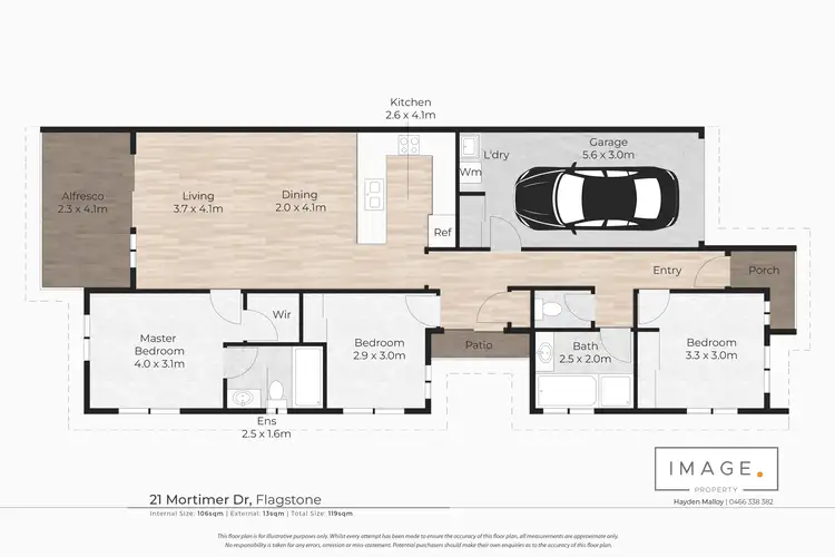 Floorplan of Homely house listing, 21 Mortimer Drive, Flagstone QLD 4280