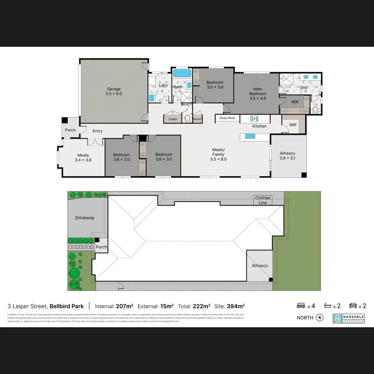 Floorplan of Homely house listing, 3 Leiper Street, Bellbird Park QLD 4300