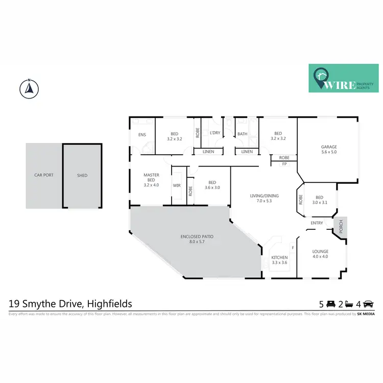Floorplan of Homely house listing, 19 Smythe Drive, Highfields QLD 4352