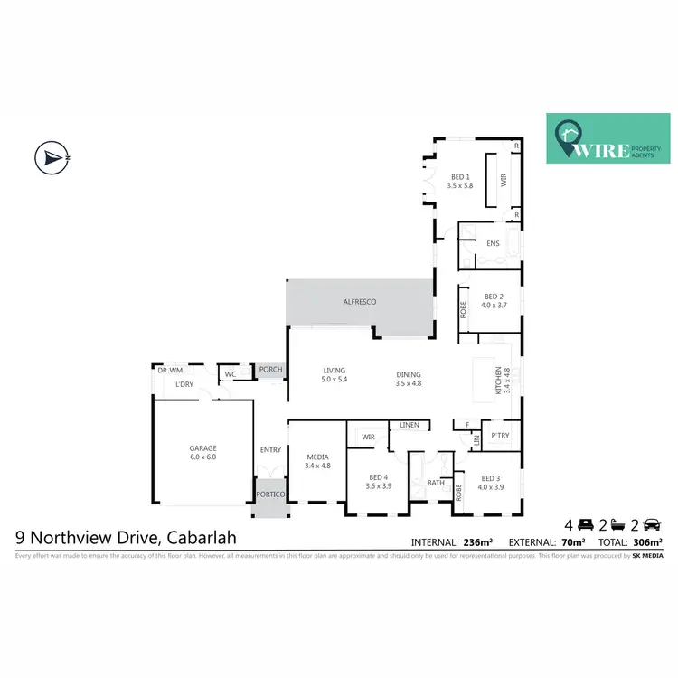 Floorplan of Homely house listing, 9 Northview Drive, Cabarlah QLD 4352