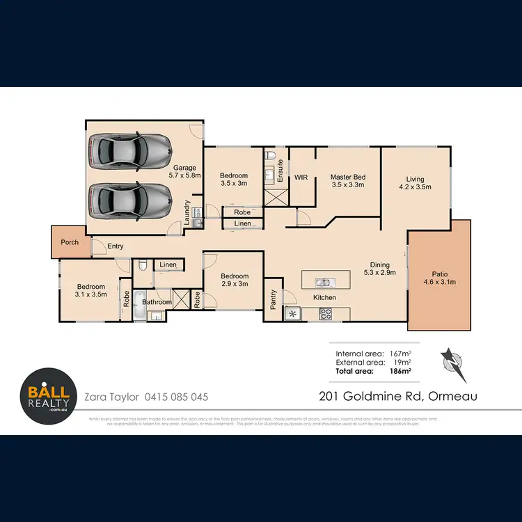 Floorplan of Homely house listing, 201 Goldmine Road, Ormeau QLD 4208