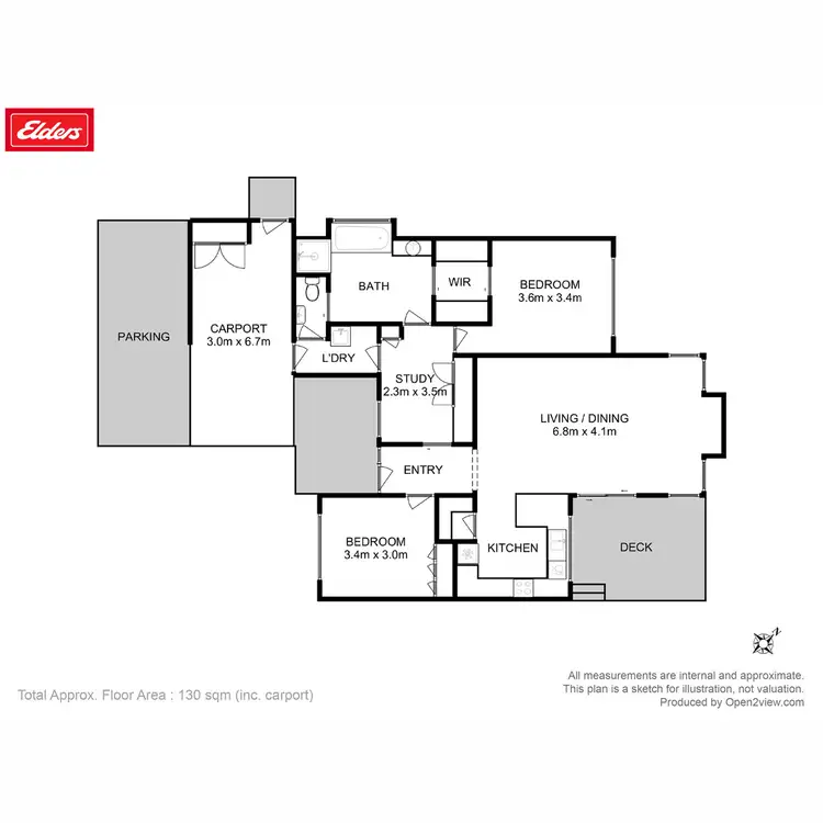 Floorplan of Homely unit listing, 2/27 Olinda Grove, Mount Nelson TAS 7007
