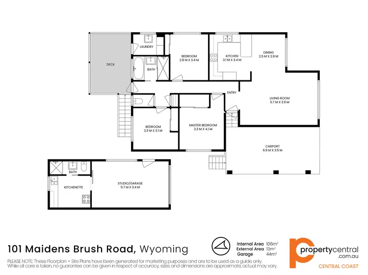 Floorplan of Homely house listing, 101 Maidens Brush Road, Wyoming NSW 2250