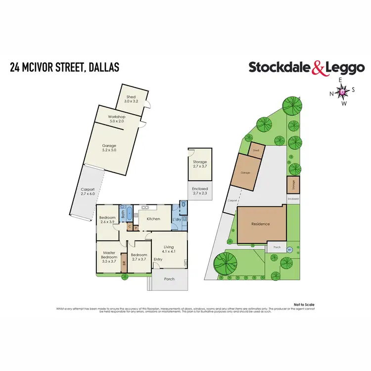 Floorplan of Homely house listing, 24 McIvor Street, Dallas VIC 3047