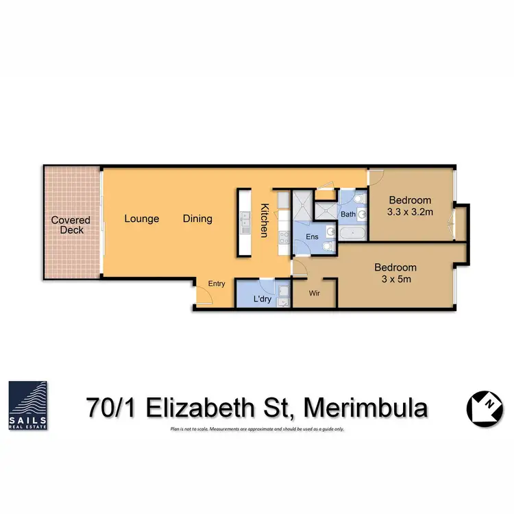 Floorplan of Homely unit listing, 70/1 Elizabeth Street, Merimbula NSW 2548