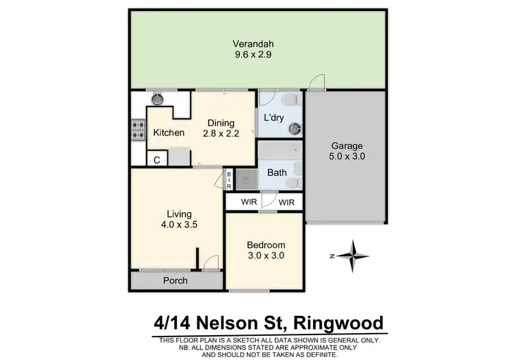 Floorplan of Homely unit listing, 4/14 Nelson Street, Ringwood VIC 3134