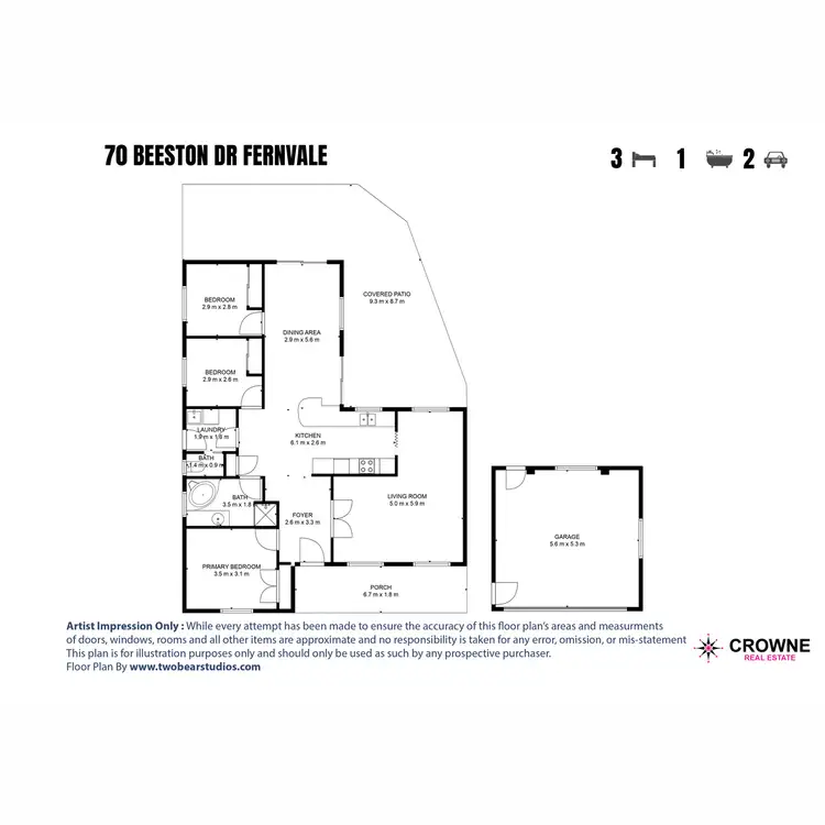 Floorplan of Homely house listing, 70 Beeston Drive, Fernvale QLD 4306