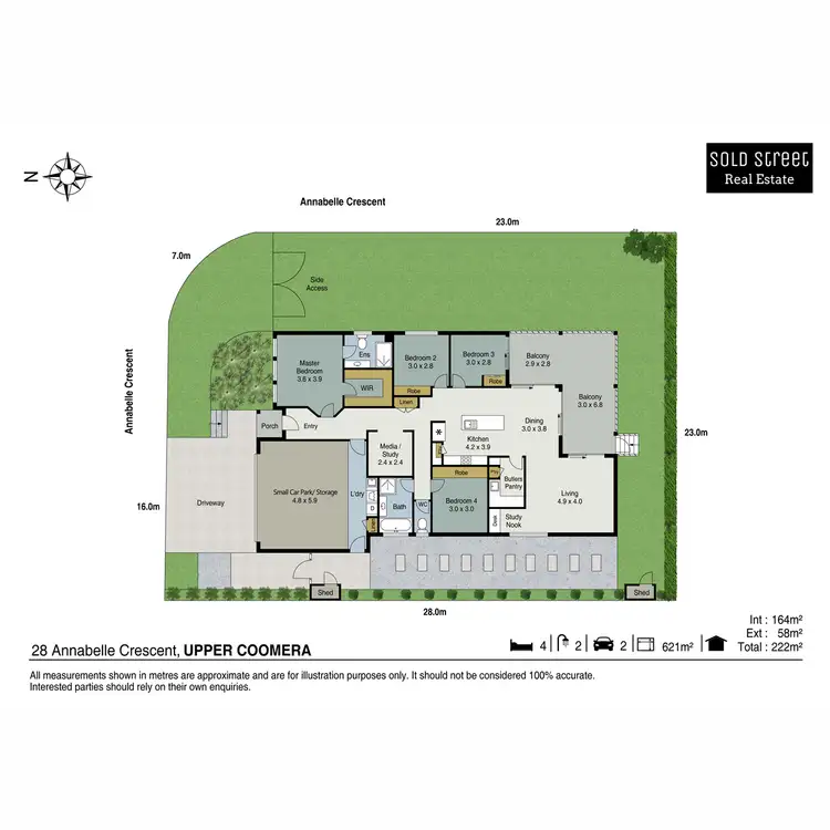 Floorplan of Homely house listing, 28 Annabelle Crescent, Upper Coomera QLD 4209