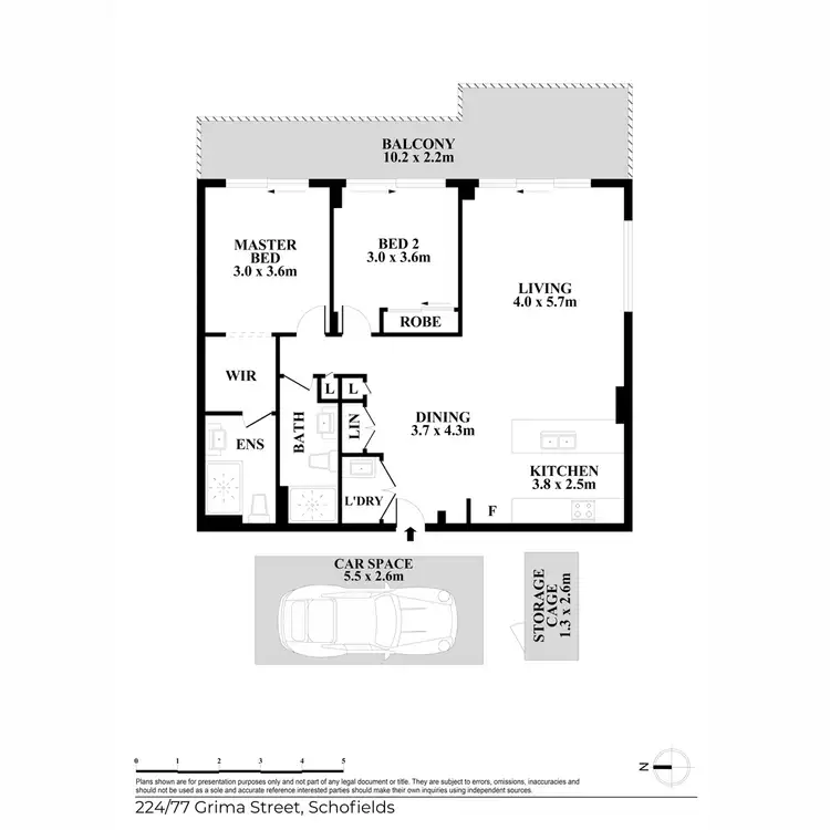 Floorplan of Homely unit listing, 224/77 Grima Street, Schofields NSW 2762