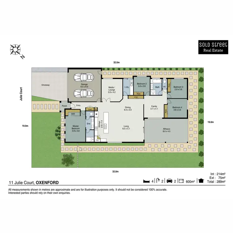 Floorplan of Homely house listing, 11 Julie Court, Oxenford QLD 4210