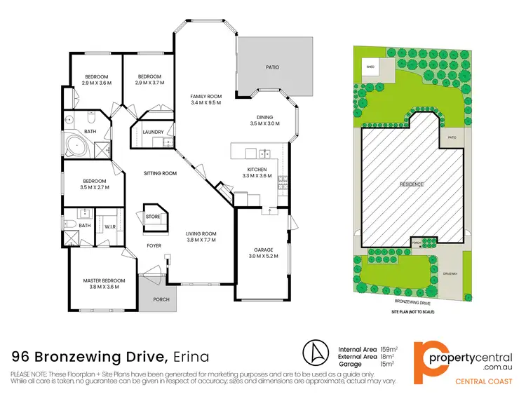 Floorplan of Homely house listing, 96 Bronzewing Drive, Erina NSW 2250