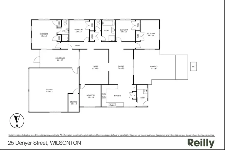 Floorplan of Homely house listing, 25 Denyer Street, Wilsonton QLD 4350