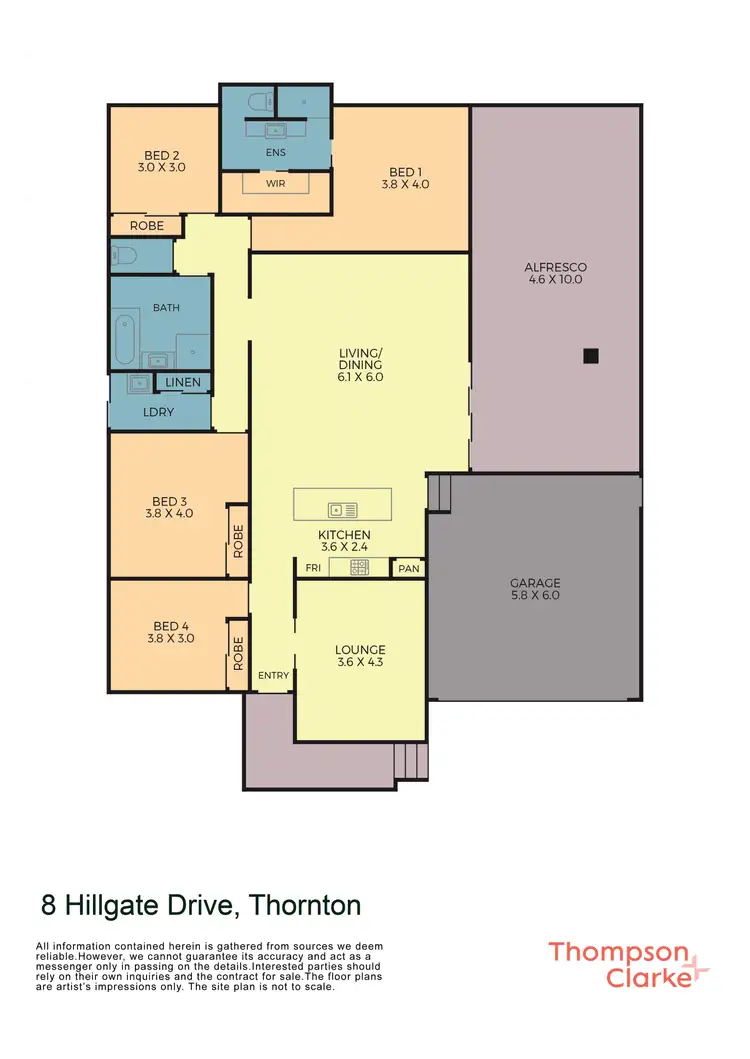 Floorplan of Homely house listing, 8 Hillgate Drive, Thornton NSW 2322