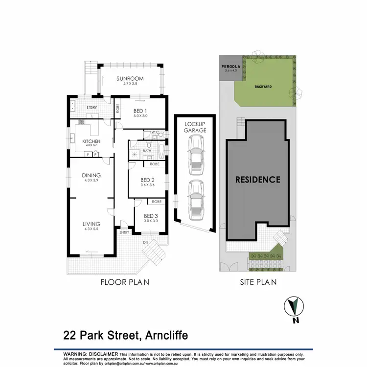 Floorplan of Homely house listing, 22 Park Street, Arncliffe NSW 2205
