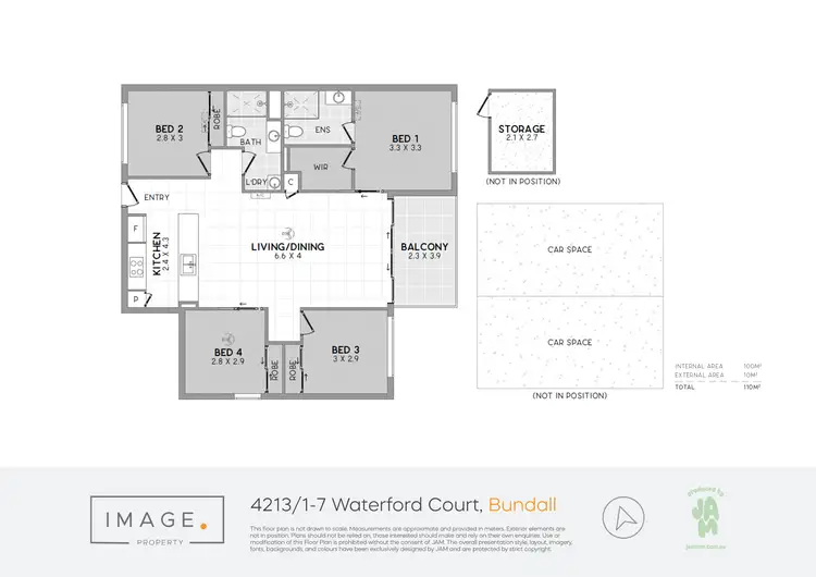 Floorplan of Homely apartment listing, 4213/1-7 Waterford Court, Bundall QLD 4217
