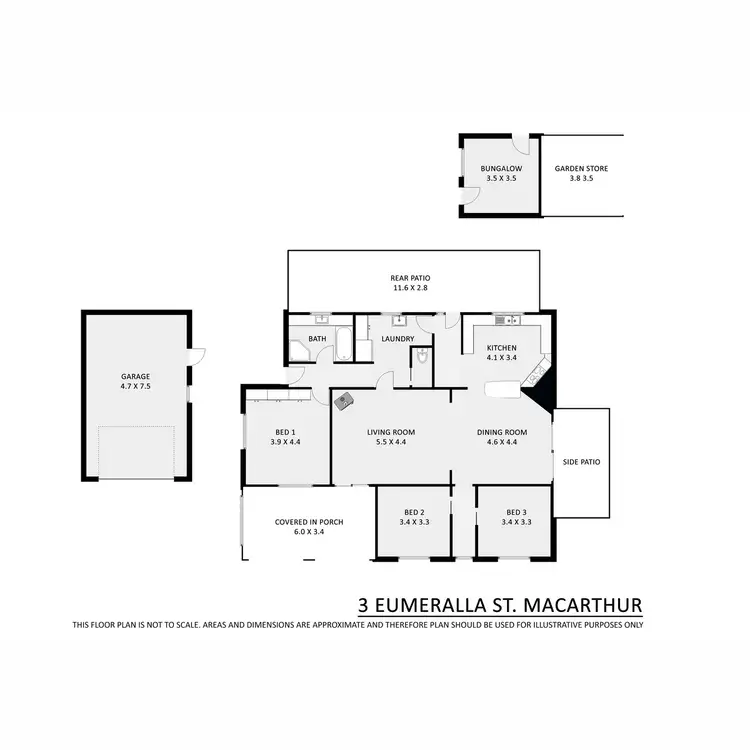 Floorplan of Homely house listing, 3 Eumeralla Street, Macarthur VIC 3286