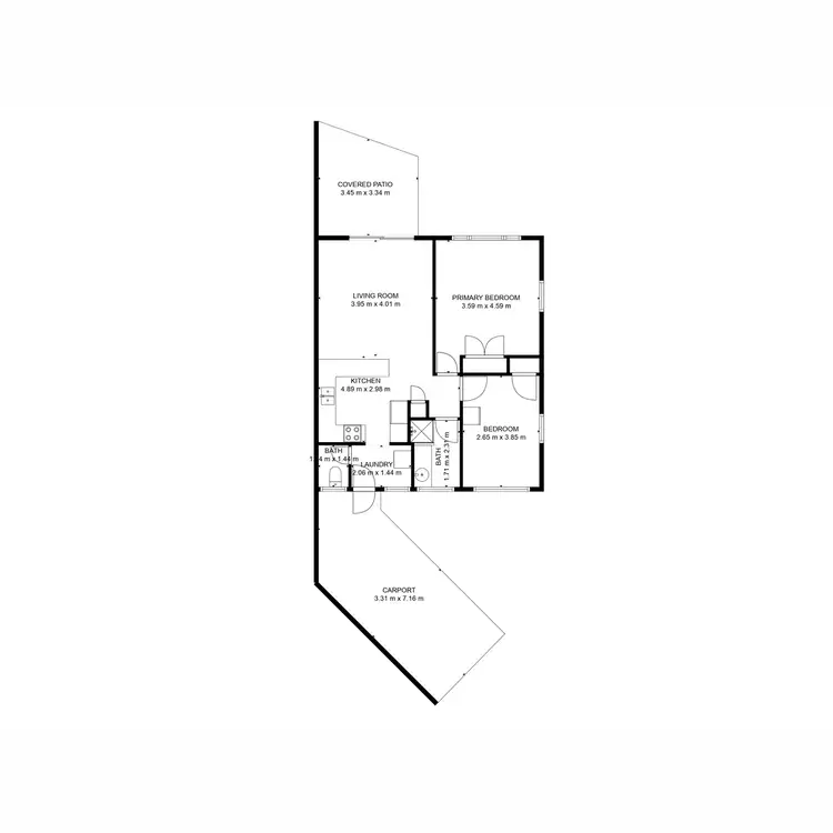 Floorplan of Homely unit listing, 2/1 Donald Smith Drive, Bundaberg East QLD 4670