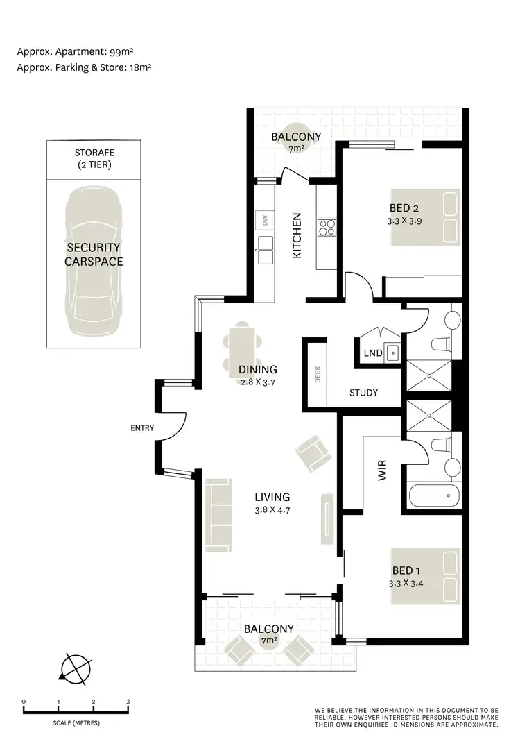 Floorplan of Homely apartment listing, 9/102 Joynton Avenue, Zetland NSW 2017