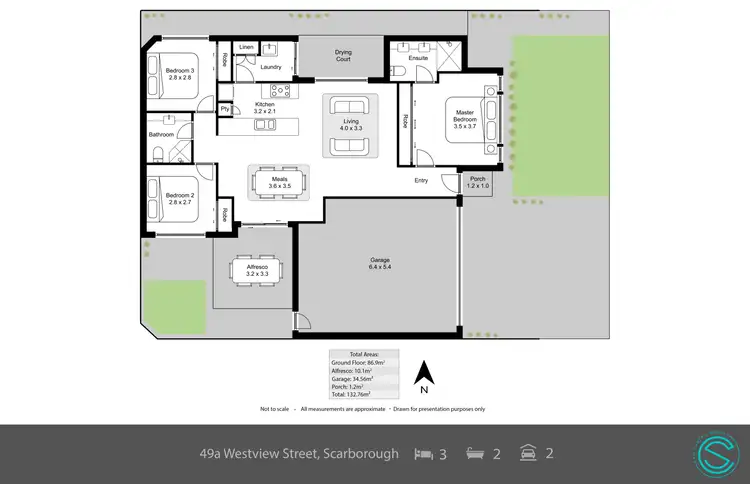 Floorplan of Homely house listing, 49A Westview Street, Scarborough WA 6019